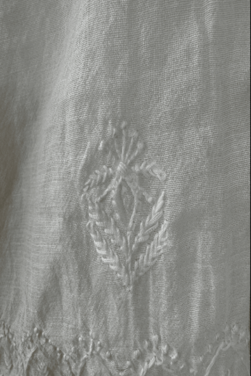CHIKANKARI CHANDERI SILK DUPPATTA