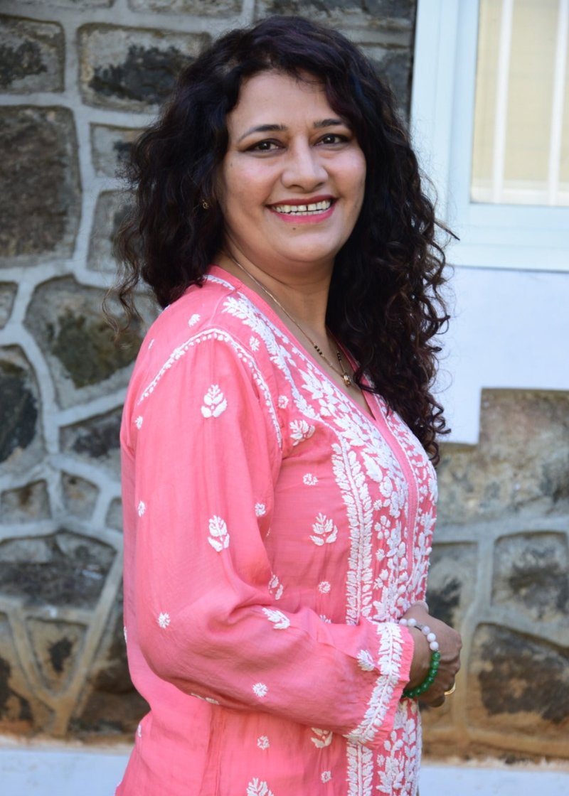 PEACH MUSLIN CHIKANKARI KURTA